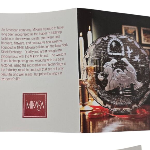 Rejoice Nativity Plaque Plate Holy Family from Mikasa 15" Vintage 1980s EUC - Picture 5 of 7